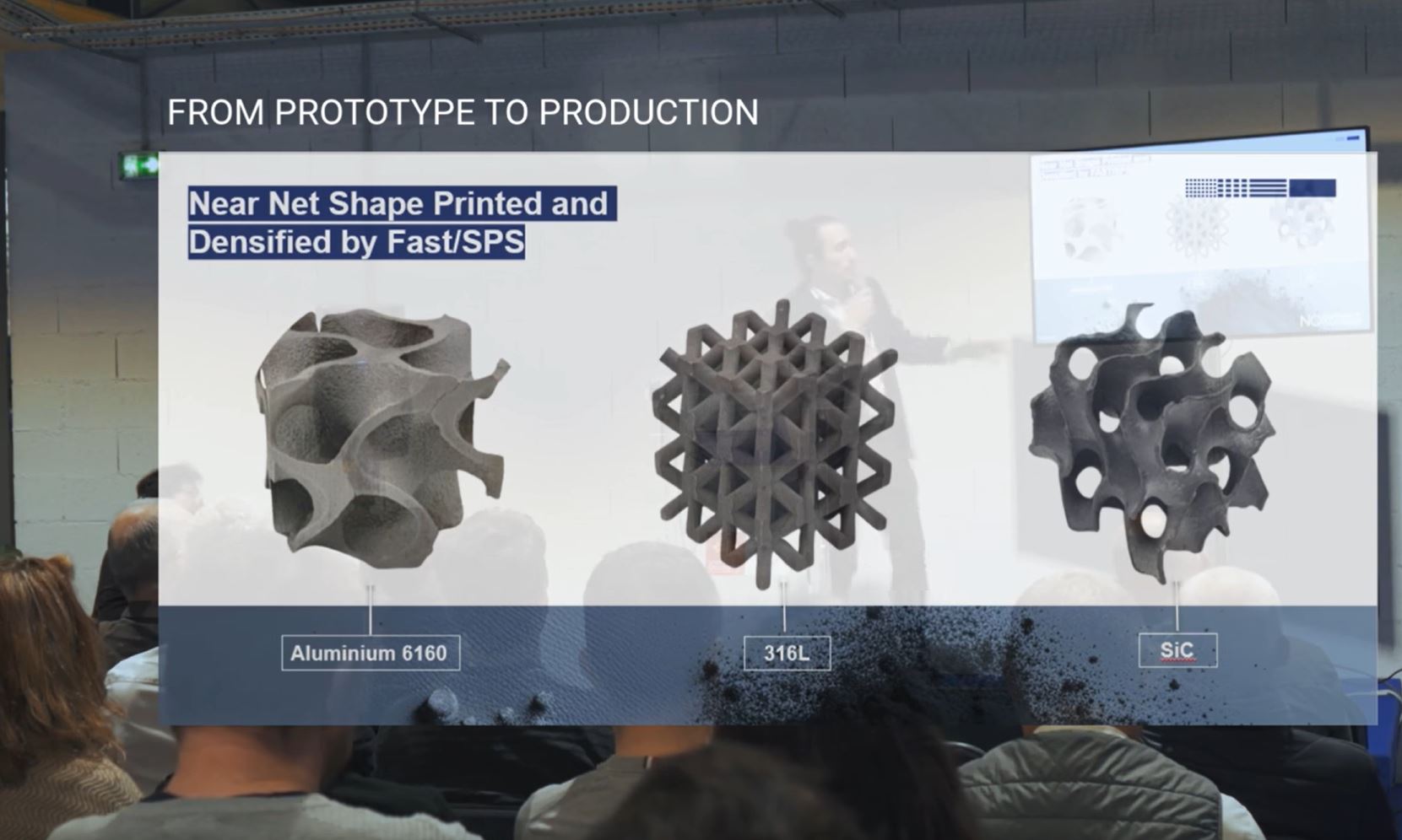 Near-net shape part production